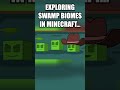 Exploring swamp biomes in Minecraft...