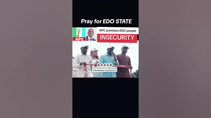 APC Governorship Candidate promises Edo State with INSECURITY.  #thepharmacistnextdoor #GOVIRAL