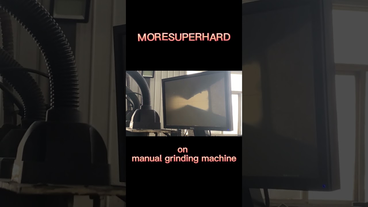 How to grind pcd inserts acr on manual grinding machine?