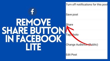 How to Remove Share Button on Facebook Lite 2024 | Get Rid of Share Option on FB Lite