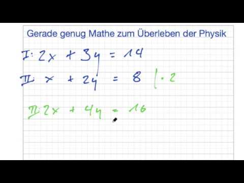 Gleichungen mit zwei Unbekannten lösen - YouTube