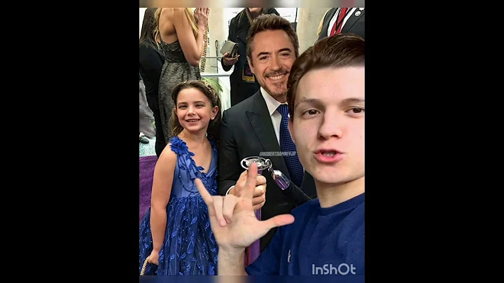 Tom Holland , Tony stark, Morgan stark/lezi rabe ,...