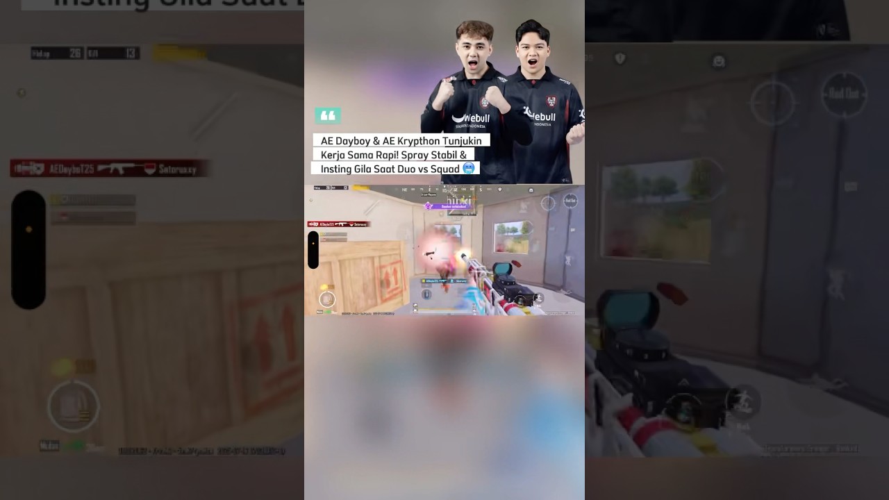 AE Daybot & AE Krypton Tunjukin Kerja Sama Rapi! Spray Stabil & Insting Gila Saat Duo vs Squad 