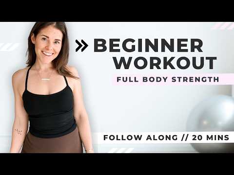 BEGINNER Full Body Workout // 20 Mins // No Equipment // At Home