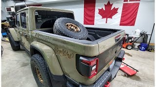 Installing the new Jeep Gladiator tire mount by Let'sgojt 9,095 views 4 years ago 9 minutes, 27 seconds