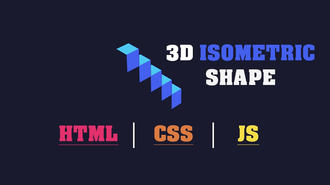 How to create 3D Isometric cubes using Html & CSS tutorial | 