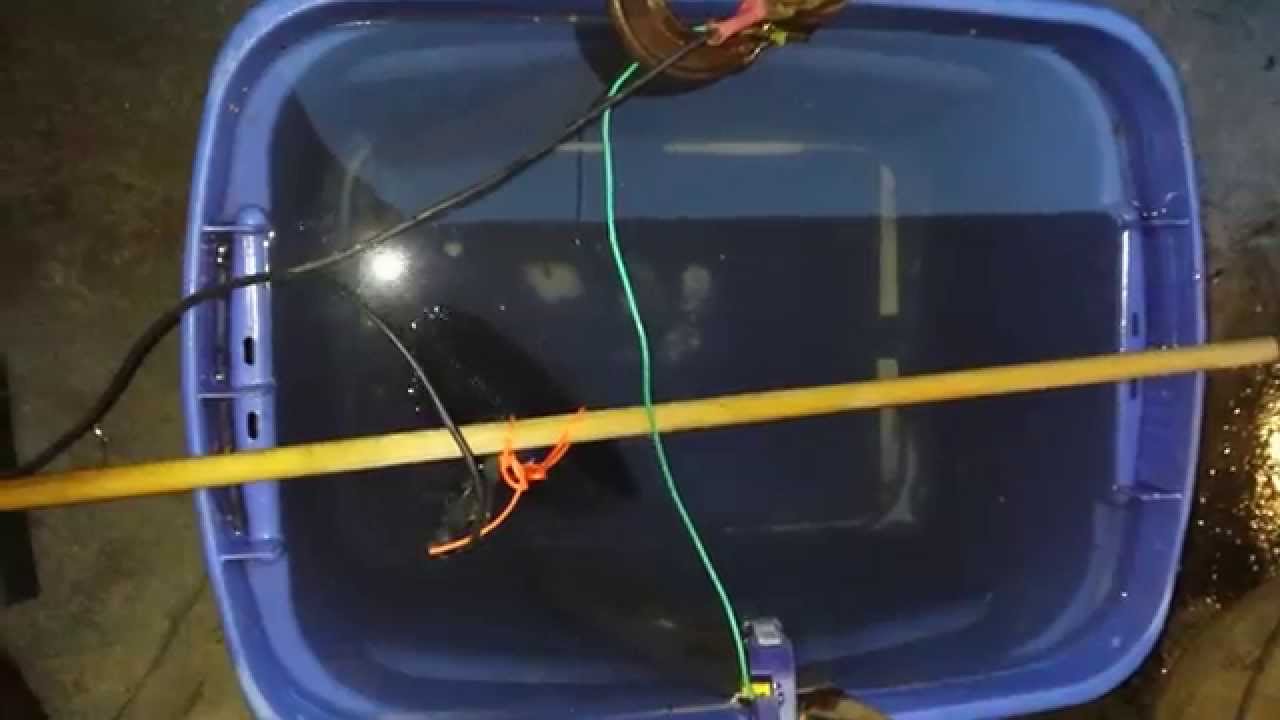 Electrolysis Tank cleaning an old well used iron skillet YouTube