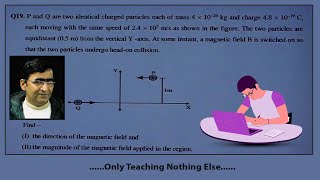 P and Q are two identical charged particles each of mass 4× 10 ^-26 kg and charge 4.8 ×10^-19 C ,eac