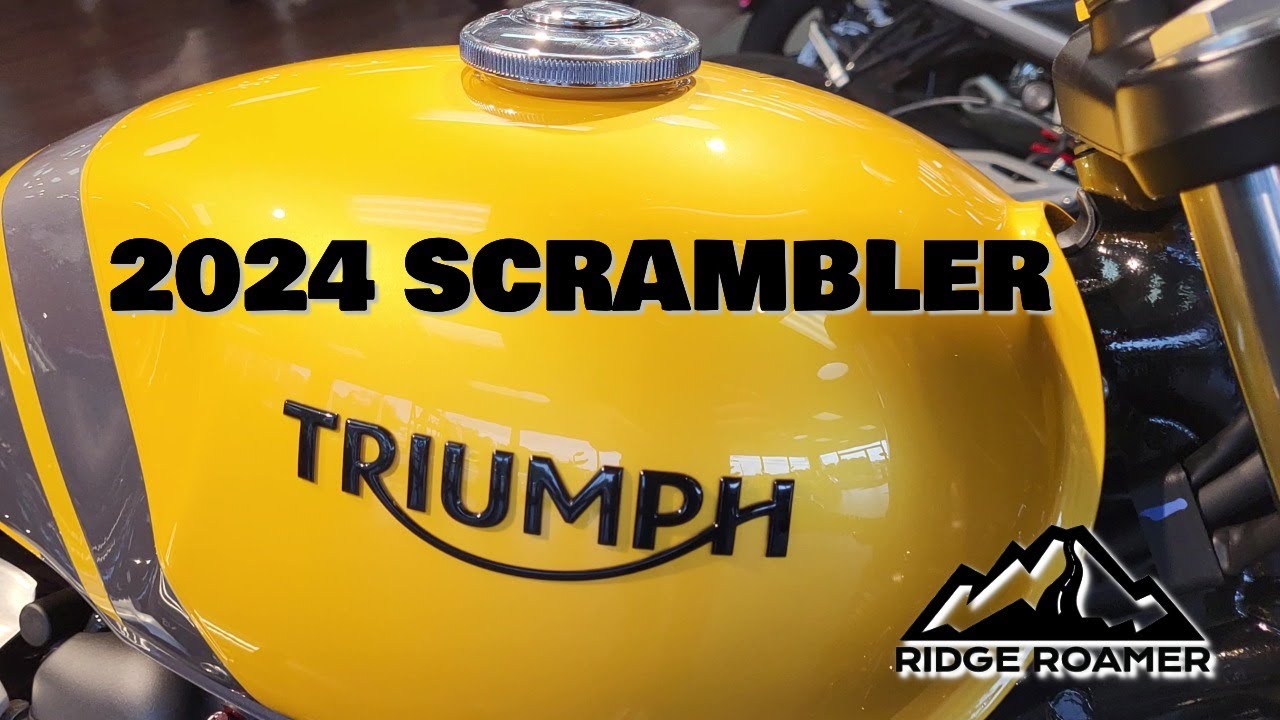 2024 Triumph Scrambler 900 Cosmic Yellow/Graphite