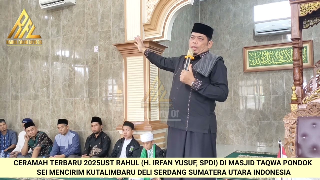 Kocak.. Polll.. Tabligh Akbar Isra Mikraj Ust RAHUL..  Masjid Taqwa Pondok Kutalimbaru