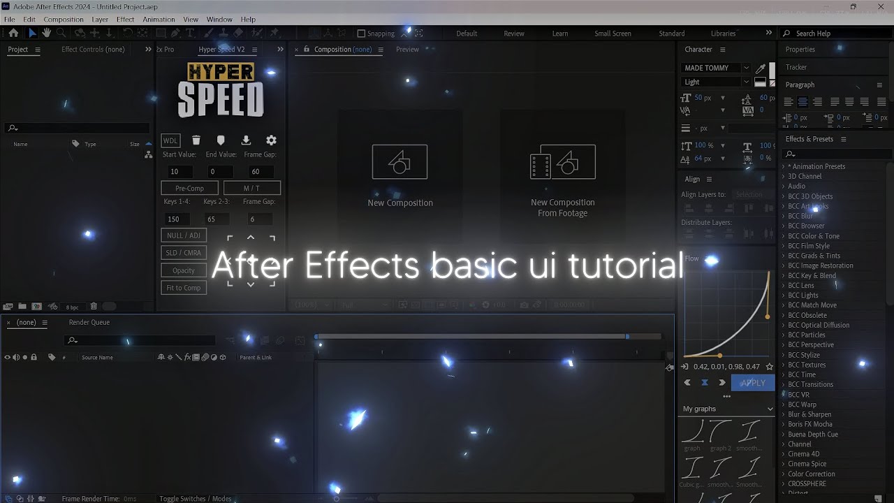 After effects basic ui tutorial | #tutorial - YouTube
