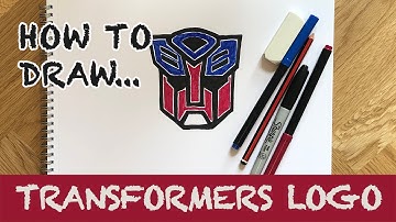 How To Draw the Transformers Logo (Autobot Face) | Easy Drawing Ideas for Kids and Beginners