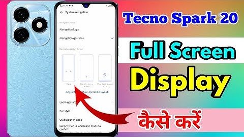 how to full screen display in tecno spark 20 | tecno spark 20 full screen display setting