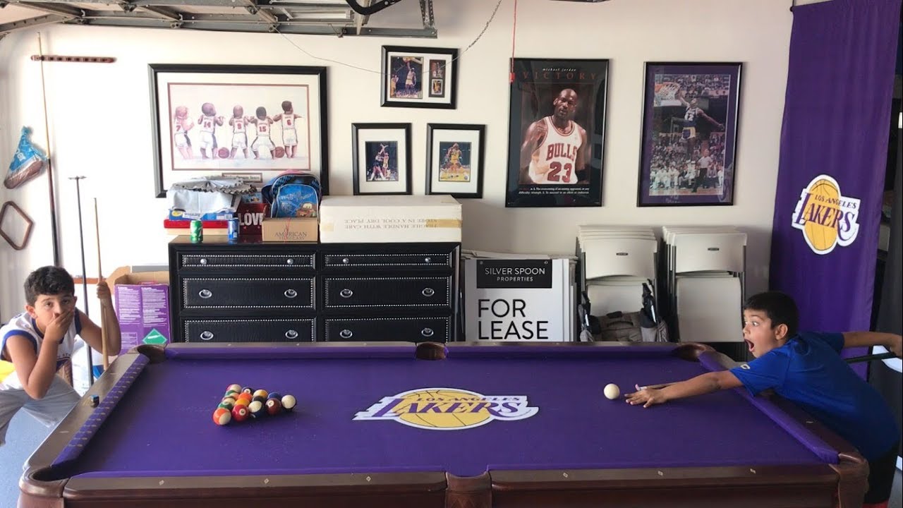 Lakers Pool Table Design Ideas