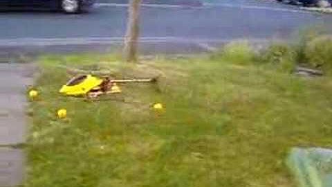 1st ever heli flight mini titan. hovering