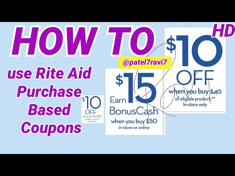 How to Use Purchase Based Coupons (In-Ad Flyer coupons: $10 off $40, $15 BC wyb $50) – @patel7ravi7