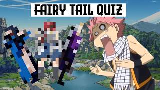 Can you Guess Fairy Tail Characters? Fairy Tail Pixelated Quiz!!