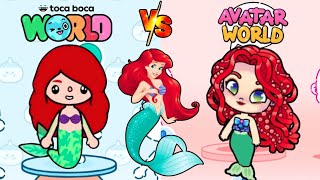 Como Fazer A Ariel A Pequena Sereia No Avatar World Vs Toca Life World