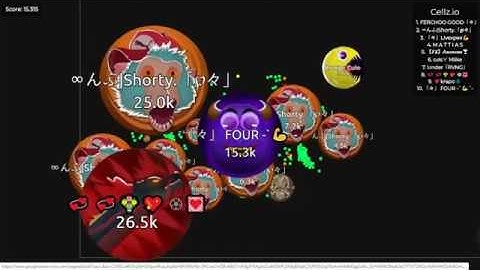 CELLZ.IO | BIG FFA - *TRICKS* IMPOSSIBLE AND GAMA SPLIT | FOUR Y SHORTY