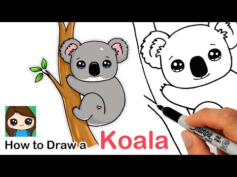 Video: Kako Nacrtati Koalu