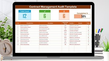 Contract Management Audit Checklist in Excel
