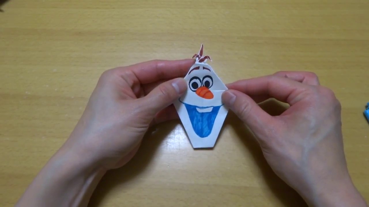 Origami Frozen Olaf Part 1 折り紙 アナ雪 オラフ 折り方 その1 Youtube