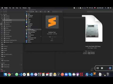 Mac - Sublime Text - Installation