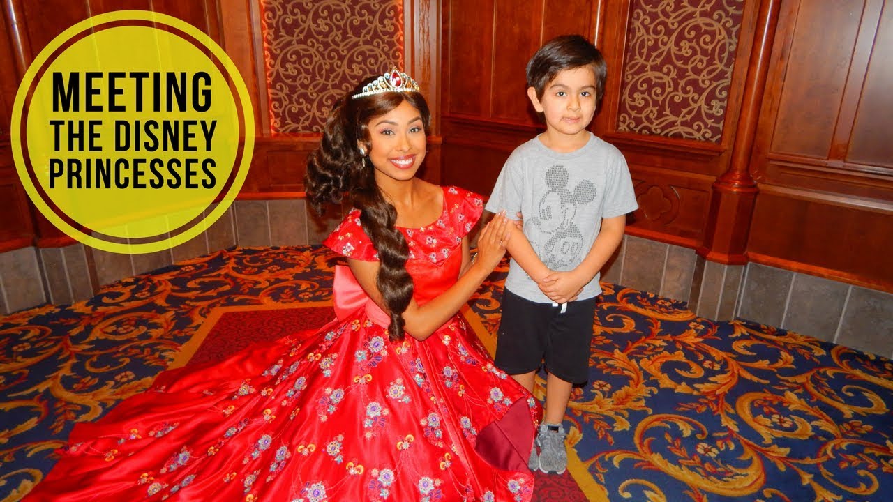 disney pluto and goofy MEETING DISNEYLAND'S PRINCESSES !!