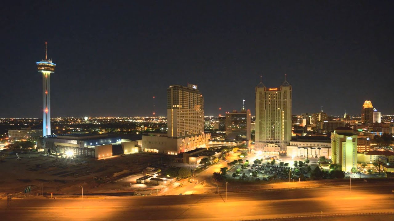 San Antonio Skyline Time Lapse-From the Vidorra Penthouse - YouTube