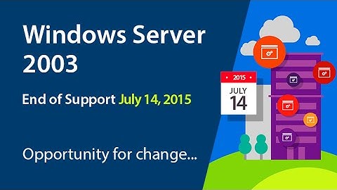 Windows Server 2003 End of Support