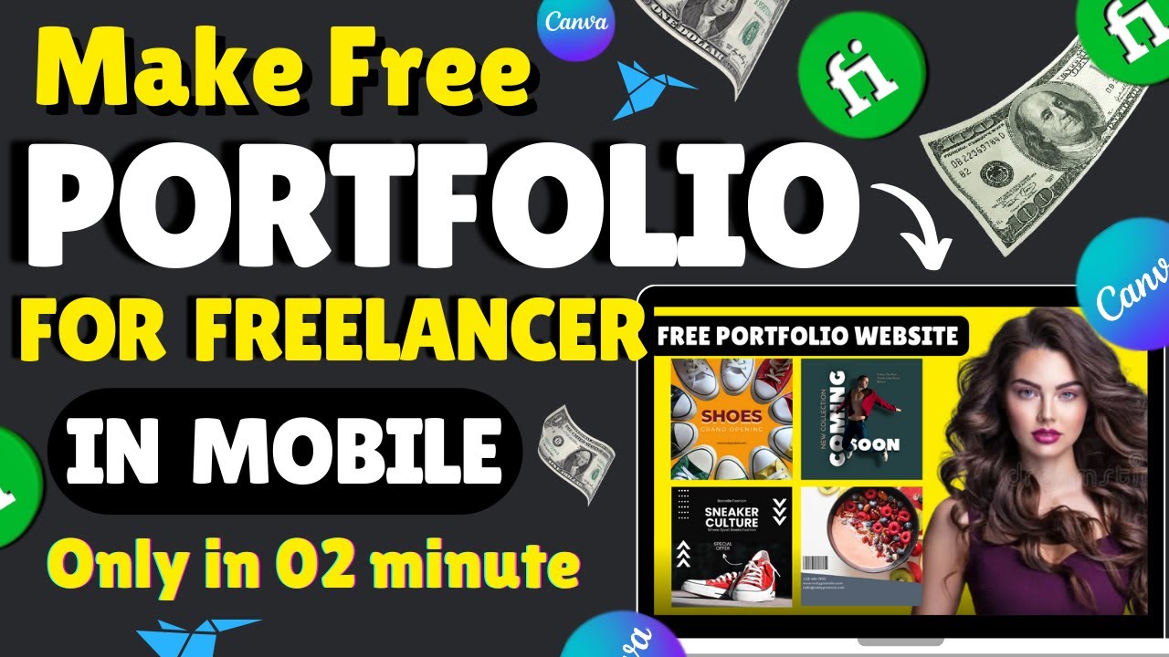 How to make a Portfolio For Freelancer in Mobile (FREE) /Portfolio ...