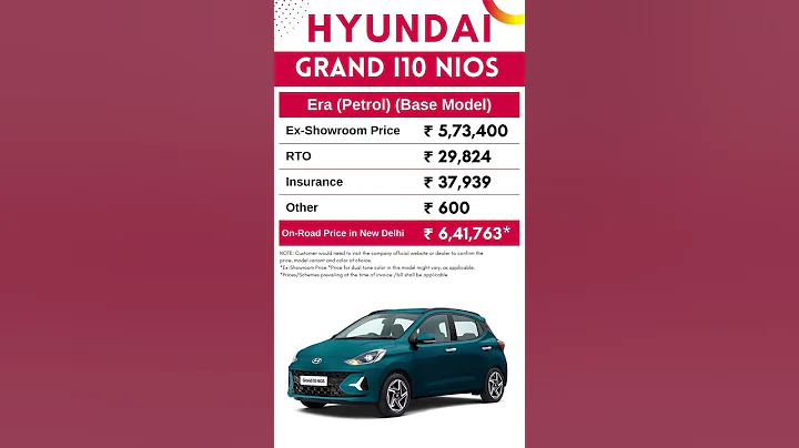 Grand i10 NIOS Era Petrol Base Model On Road Price May 2023 | CarLenaHai