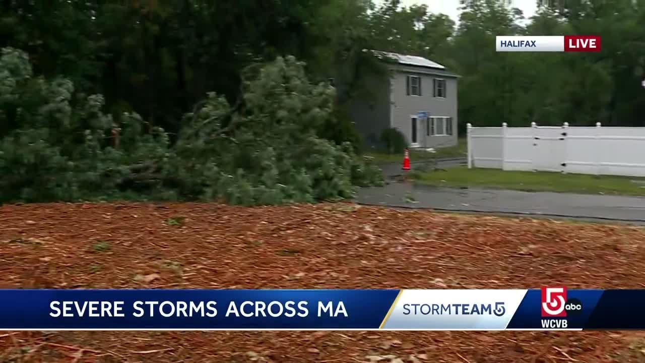 Thousands without power after strong storms - YouTube