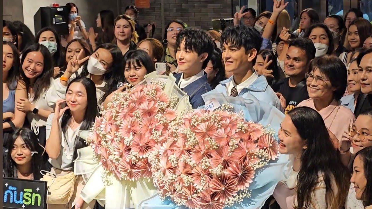 GuN & Ritz - สัมภาษณ์สื่อ-รับดอกไม้-ส่งกลับ หลังงาน เปิดตัว ซีรีส์ - Last Meal Universe_(7-3-67)