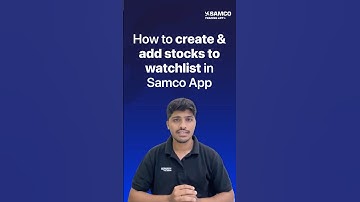 How To Add Stocks To Watchlist | Stock Market For Beginners | Samco
