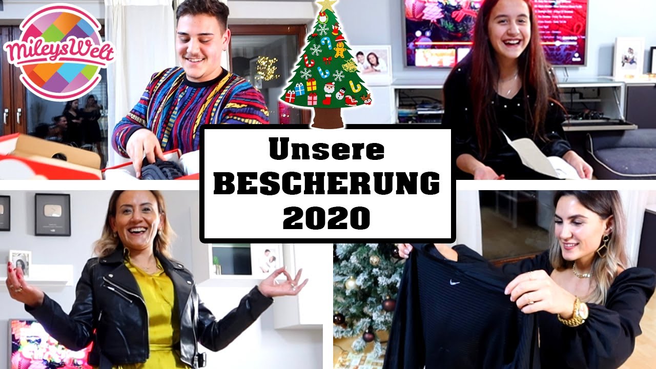 Unsere BESCHERUNG an WEIHNACHTEN 2020 🎁🎄 Geschenke öffnen - Family Fun