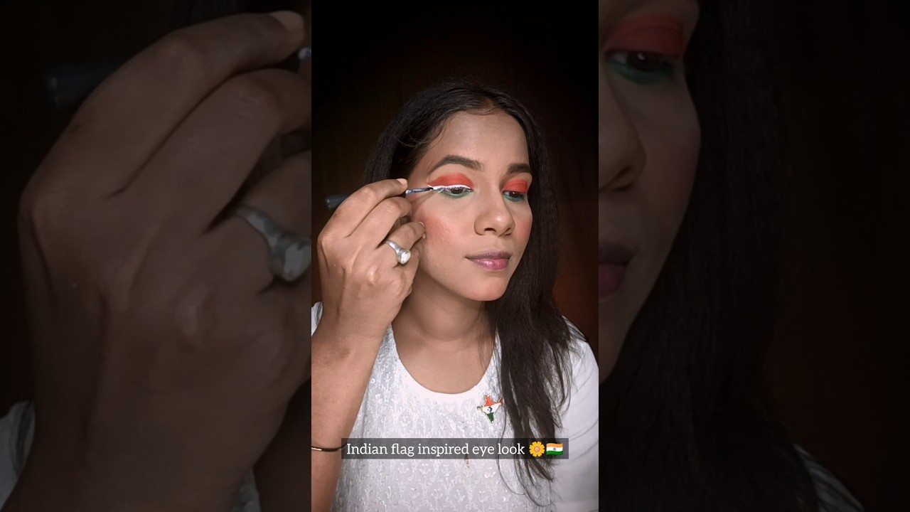 Tri colour Makeup 🇮🇳Haypy Reyublic Day 🇮🇳 