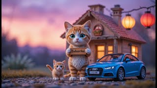 🌸The Fallen Lantern 🏮 | Mama Cat Crafts a New Lantern for Baby Cat 🌼 #cat #romanticstories #cutecats