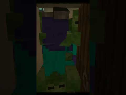 attacked by zombies　Bedrock Edition　【Minecraft】
