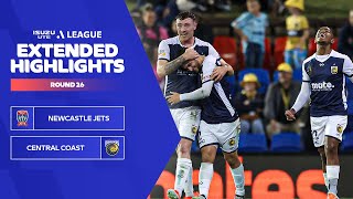 Newcastle Jets v Central Coast - Extended Highlights | Isuzu UTE A-League 2023-24 | Round 26