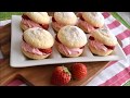 Strawberry Bosse recipe【家カフェ】苺のひとくちブッセ【作り方】