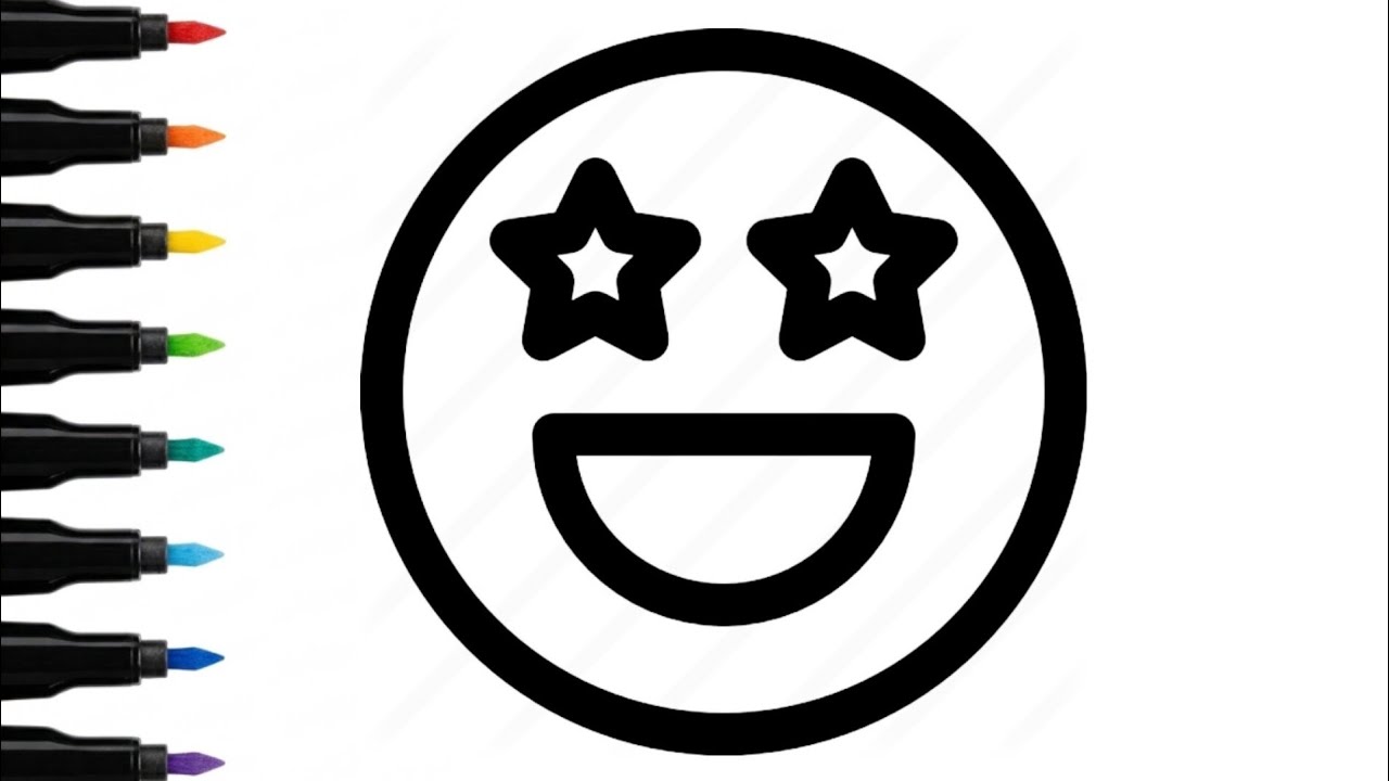 How to Draw a Cute Emoji 😊 | Emoji Drawing for Kids | Easy Fun