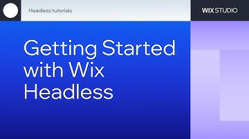 Wix Headless series - Part 1 - Getting Started