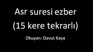 Asr Suresi ezberleme (Hafızlık yöntemi ile)