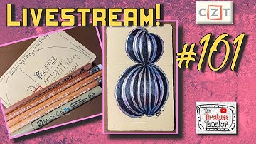 GOURDGEOUS || Easy Zentangle ® Patterns for Beginners 2021 || Day 101