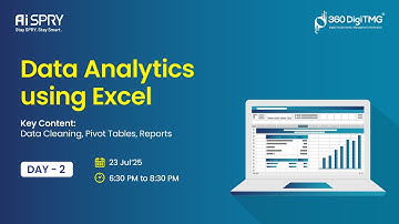 Data Analytics using Excel | Day 2 | 360DigiTMG