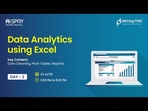 Data Analytics using Excel | Day 2 | 360DigiTMG - YouTube