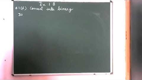 Applied Mathematics Class XI  Addition and subtraction of binary numbers.