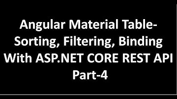 CRUD Operation in Angular With ASP.NET CORE RESTfull API | Part-4