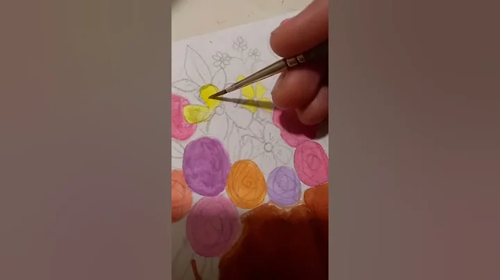 Calligraphy /Beautiful/No Rain No Flowers/Quote/Watercolor/Colorful/Background/Nivisha's Art #shorts